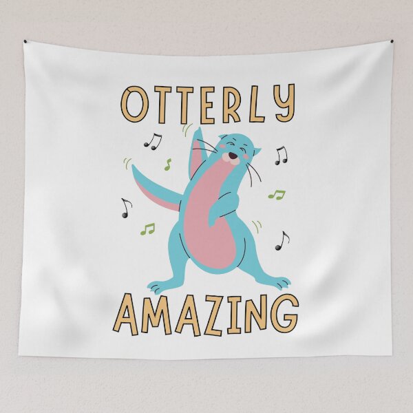 Item preview, Otterly Amazing/ Otter Dancing/ Cute Otter Pun designed and sold by Designs By YL.