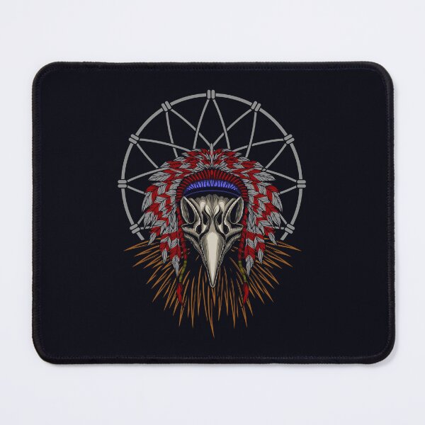 Item preview, Artistic Skull Eagle Indian - unique design designed and sold by Froyd Wess.