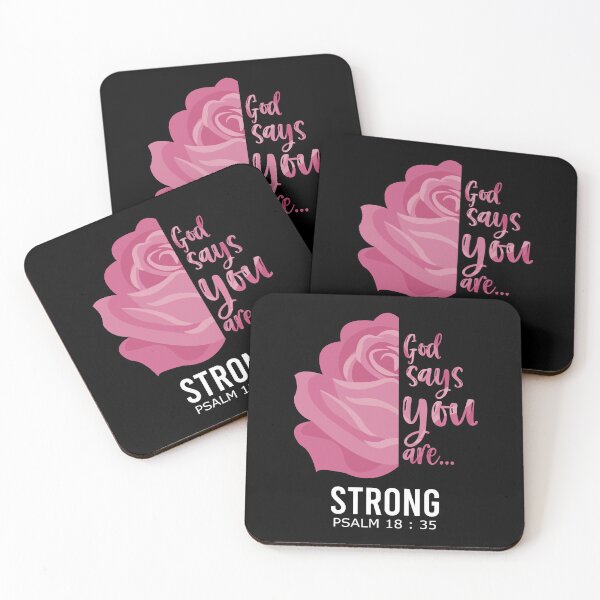 Item preview, God says you are strong Psalm 18:35 designed and sold by DsignTByMason.