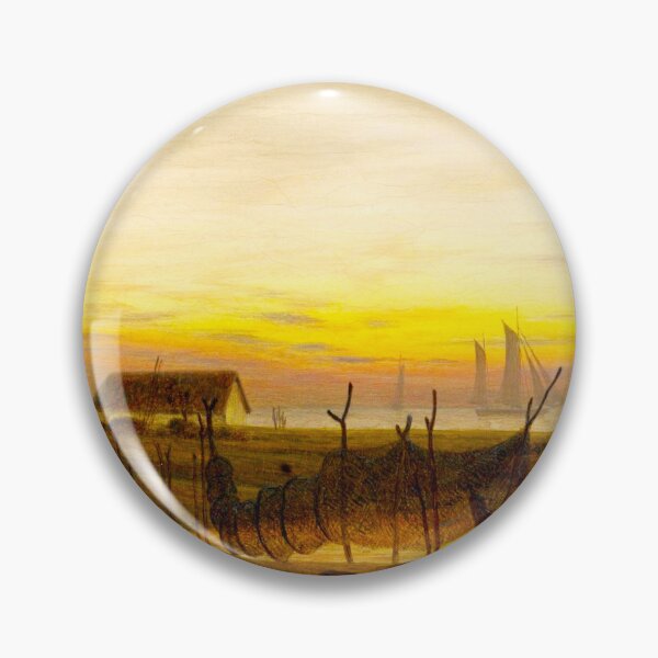 Item preview, HD CASPAR DAVID FRIEDRICH - Coastline in the evening light 1816 - 1818 designed and sold by Go Logo Designs.