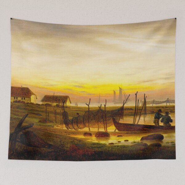 Item preview, HD CASPAR DAVID FRIEDRICH - Coastline in the evening light 1816 - 1818 designed and sold by Go Logo Designs.