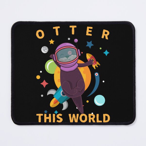 Item preview, Otter This World/ Otter In Outer Space / Cute Otter Pun designed and sold by Designs By YL.