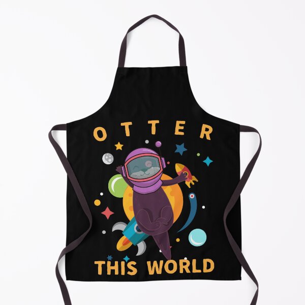 Item preview, Otter This World/ Otter In Outer Space / Cute Otter Pun designed and sold by Designs By YL.