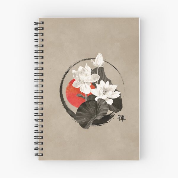 Item preview, White Lotus Enso Zen Circle  designed and sold by k9printart.