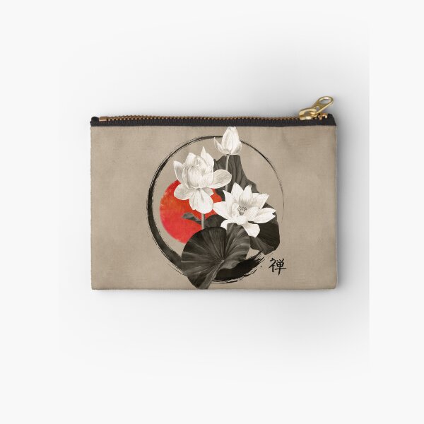 Item preview, White Lotus Enso Zen Circle  designed and sold by k9printart.