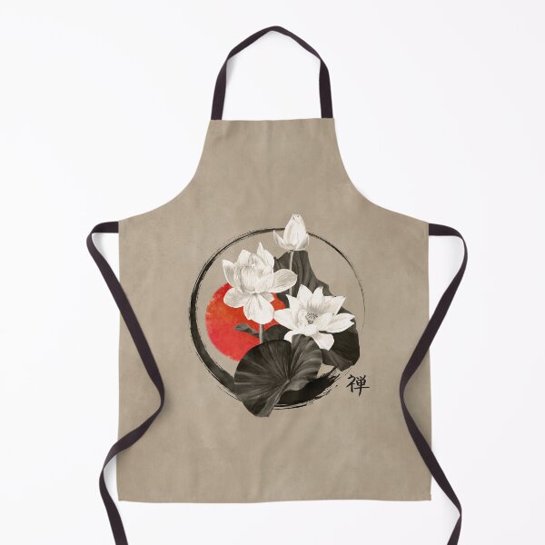 Item preview, White Lotus Enso Zen Circle designed and sold by k9printart.