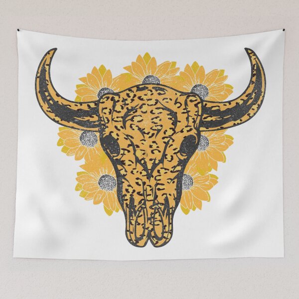 Item preview, Sunflower Bull Skull designed and sold by kapiks.