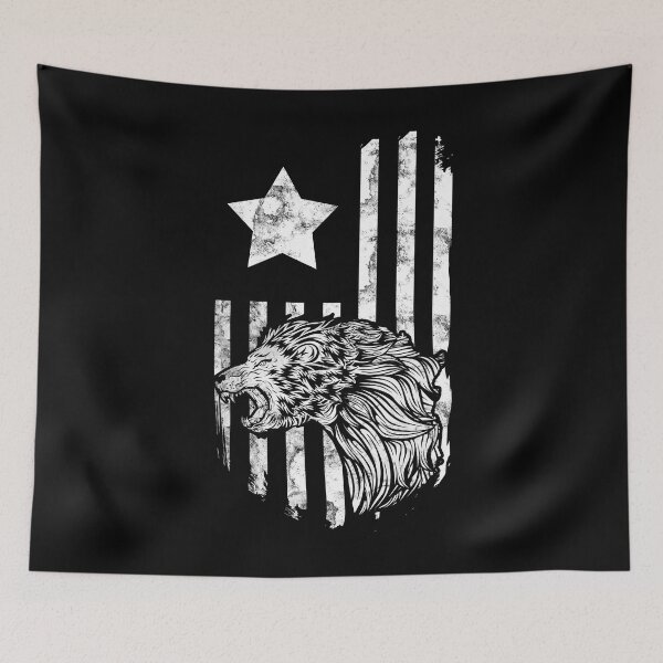 Item preview, USA Lion Flag ART designed and sold by DabGraphic.