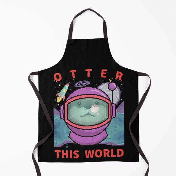 Item preview, Otter This World/ Otter In Space / Cute Otter Pun designed and sold by Designs By YL.