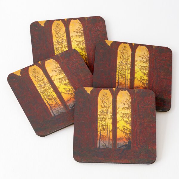 Item preview, HD CASPAR DAVID FRIEDRICH - Ruins of the Oybin (Dreamer) 1835 designed and sold by Go Logo Designs.