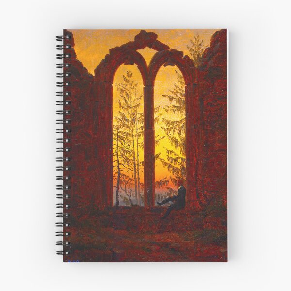 Artikelvorschau, HD CASPAR DAVID FRIEDRICH - Ruins of the Oybin (Dreamer) 1835 entworfen und verkauft von Go Logo Designs.