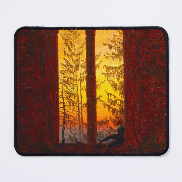 Item preview, HD CASPAR DAVID FRIEDRICH - Ruins of the Oybin (Dreamer) 1835 designed and sold by Go Logo Designs.