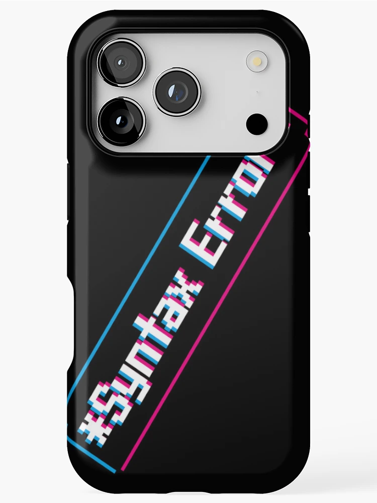 Thumbnail 1 of 4, iPhone Case, *Syntax Error* designed and sold by redacteddesign.