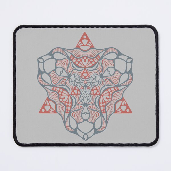Item preview, Sacred Geometry Face Magic Mushroom Mandala designed and sold by LiquidGeometry.
