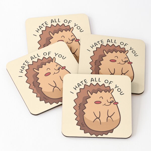 Item preview, Happy Hedgehog - I hate all of you set designed and sold by Paperfly Studio.