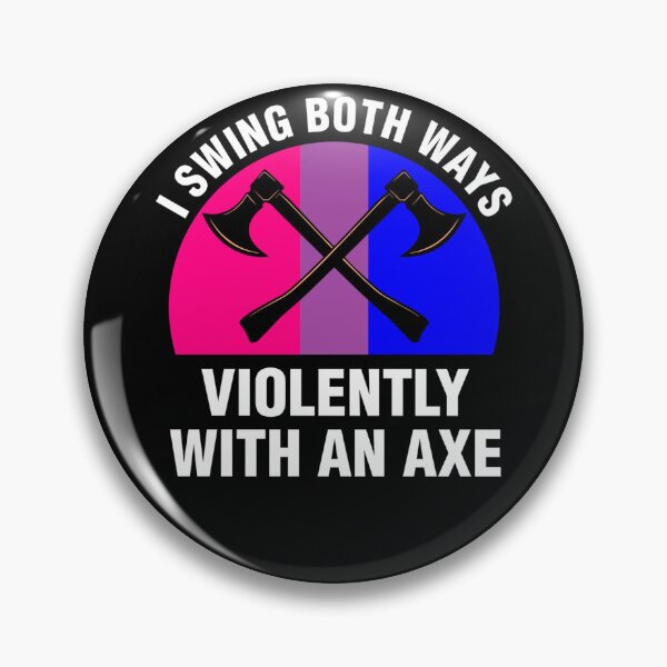 Item preview, I Swing Both Ways Violently With An Axe Bisexual Flag designed and sold by katieschunk.