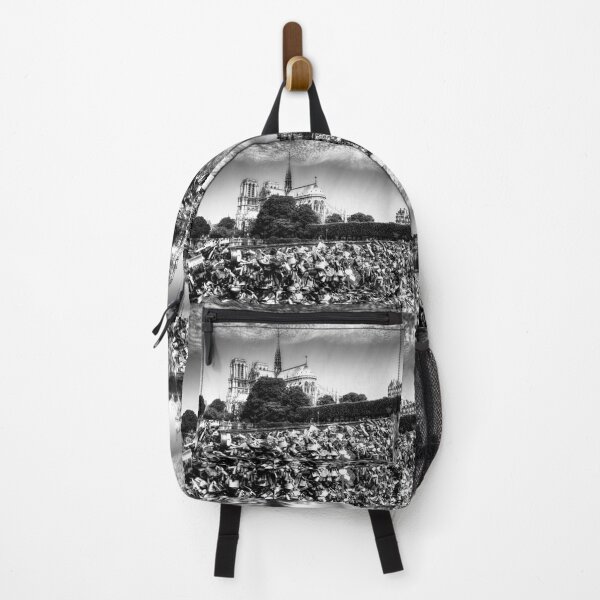 Item preview, Notre Dame de Paris & Love Lock Bridge Black And White designed and sold by Paul Thompson Photography.