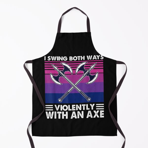 Item preview, I Swing Both Ways Violently With An Axe Bisexual Flag designed and sold by katieschunk.