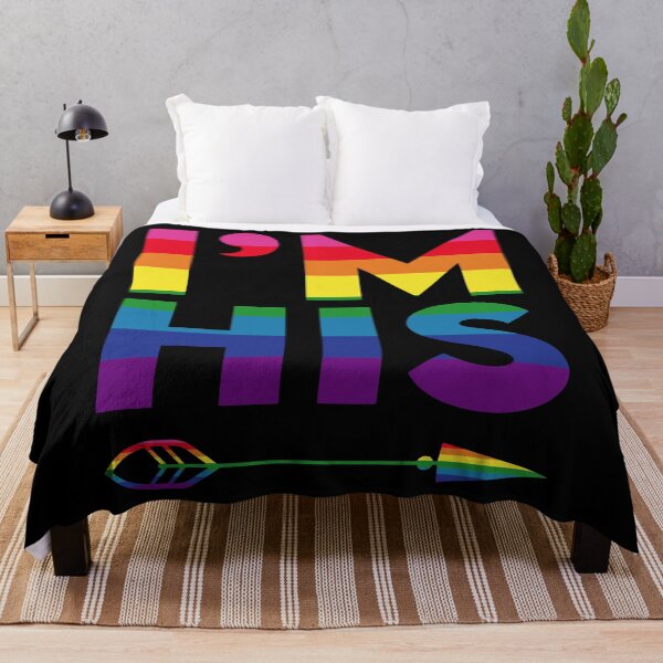 Item preview, LGBT Flag Rainbow Pride I'm His Valentines Day designed and sold by NanoYell.