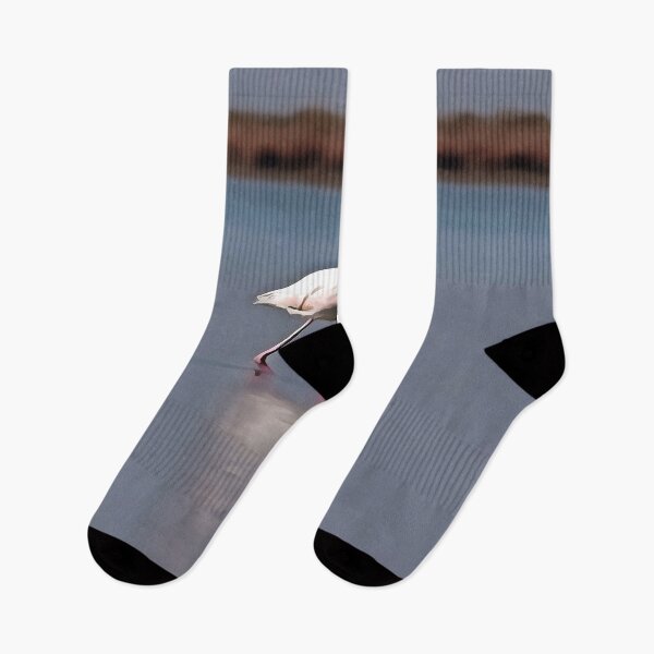 Item preview, Lanky Legs In The Lake Flamingo Art designed and sold by taiche.