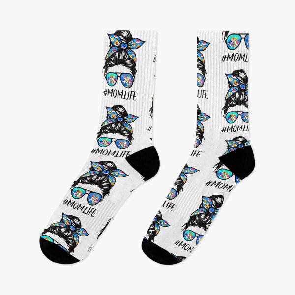Item preview, Womens Mom Life Messy Burn Baby Shark Mom Mother's Day Funny designed and sold by Kezichy.