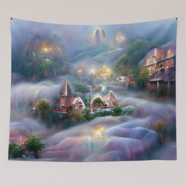Item preview, Heavenly Hills - AI Generated designed and sold by Skootaloo.