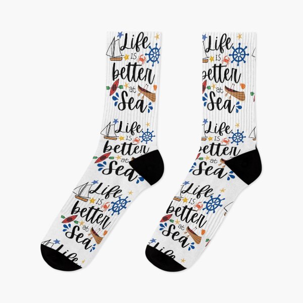 Item preview, life is better at the sea funny summer quotes for people who love the beach and summer designed and sold by BronikowskiART.