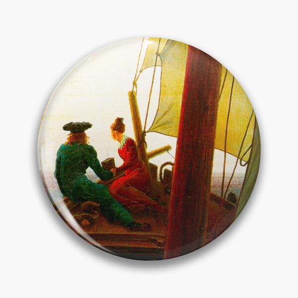 Item preview, HD CASPAR DAVID FRIEDRICH - On a Sailing Ship 1818 - 1820 designed and sold by Go Logo Designs.