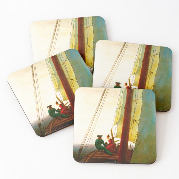 Item preview, HD CASPAR DAVID FRIEDRICH - On a Sailing Ship 1818 - 1820 designed and sold by Go Logo Designs.