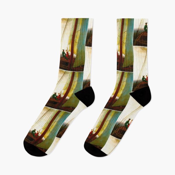 Item preview, HD CASPAR DAVID FRIEDRICH - On a Sailing Ship 1818 - 1820 designed and sold by Go Logo Designs.