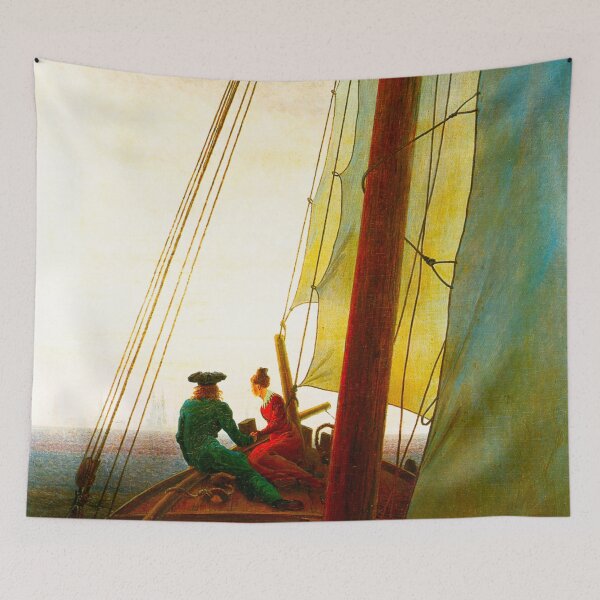 Item preview, HD CASPAR DAVID FRIEDRICH - On a Sailing Ship 1818 - 1820 designed and sold by Go Logo Designs.