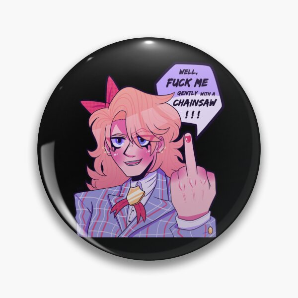 Item preview, Gently With A Chainsaw Sticker designed and sold by rikazr6sr1.