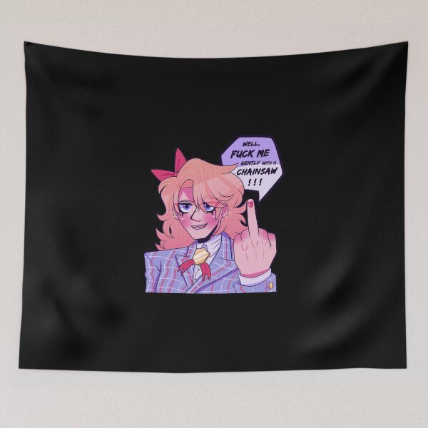 Item preview, Gently With A Chainsaw Sticker designed and sold by rikazr6sr1.