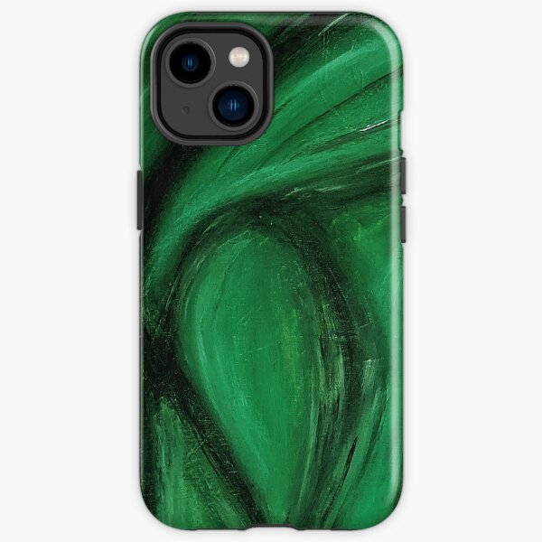 Verschmelzung von grün und Schwartz iPhone Robuste Hülle
