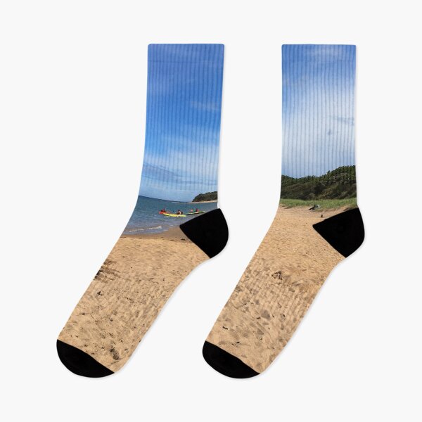 Item preview, North Berwick Beach with Boats Photo Design Scotland designed and sold by TacoRose.