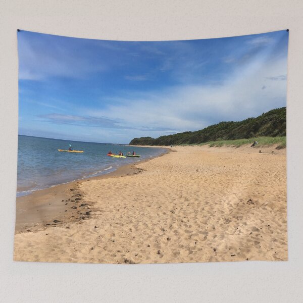 Item preview, North Berwick Beach with Boats Photo Design Scotland designed and sold by TacoRose.