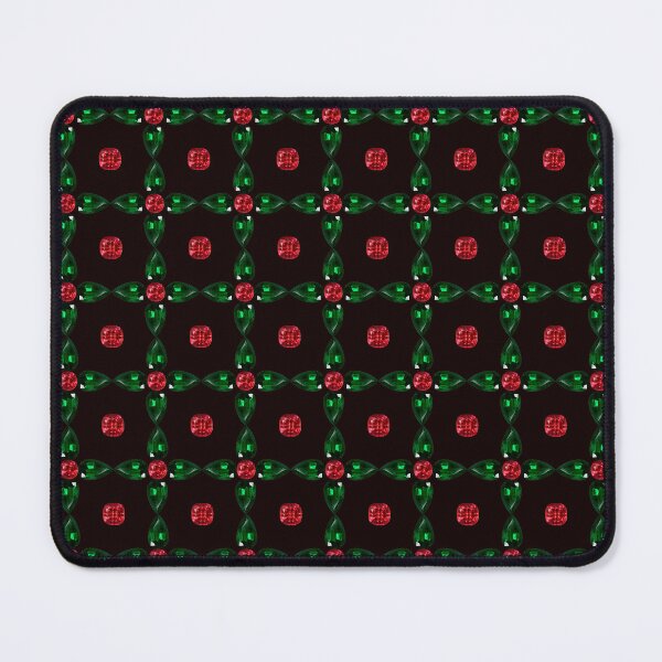 Item preview, Emerald Ruby Gemstone Art in dark background designed and sold by DigitalGemArt.