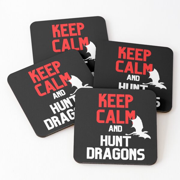Item preview, Keep Calm and Hunt Dragons Cool Silhouette Design designed and sold by CreativNode.