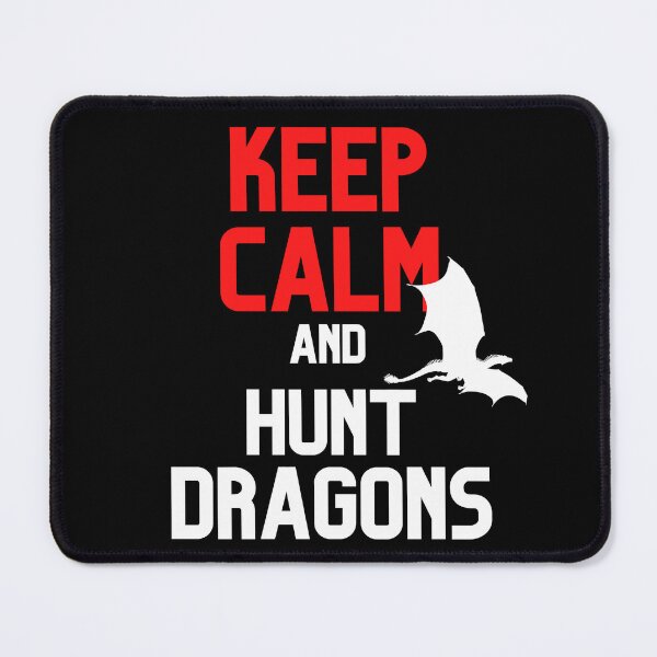Item preview, Keep Calm and Hunt Dragons Cool Silhouette Design designed and sold by CreativNode.