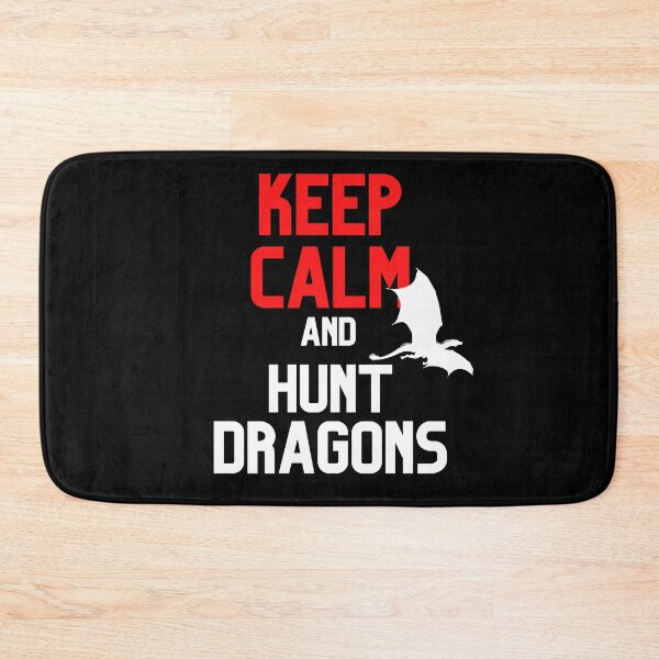 Item preview, Keep Calm and Hunt Dragons Cool Silhouette Design designed and sold by CreativNode.