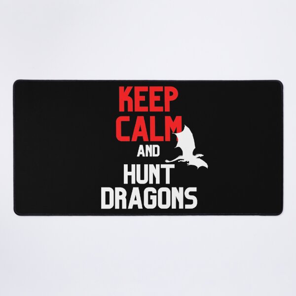 Item preview, Keep Calm and Hunt Dragons Cool Silhouette Design designed and sold by CreativNode.