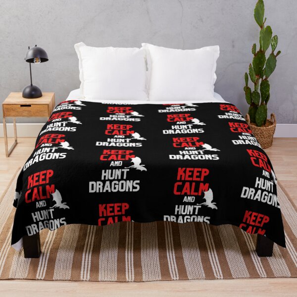 Item preview, Keep Calm and Hunt Dragons Cool Silhouette Design designed and sold by CreativNode.