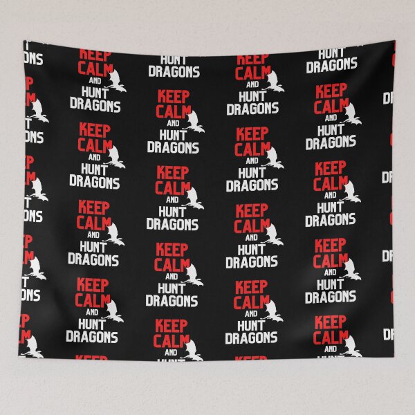 Item preview, Keep Calm and Hunt Dragons Cool Silhouette Design designed and sold by CreativNode.