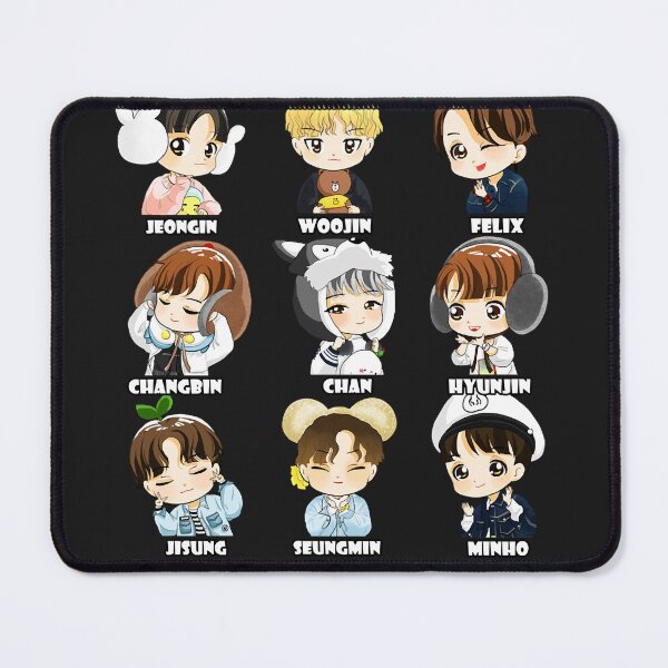 Item preview, Kpop stray kids chibi all members classic t shirt designed and sold by arniegie4200.
