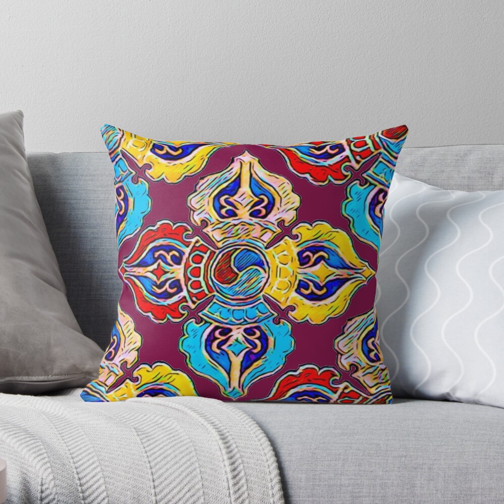 DOUBLE DORJE Throw Pillow