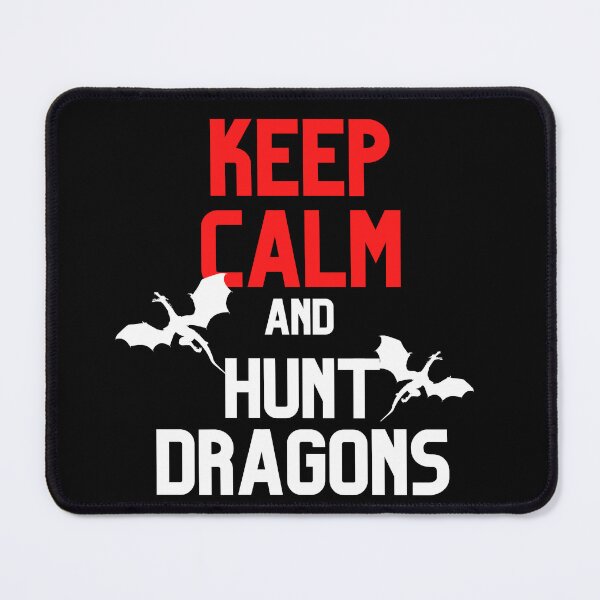Item preview, Keep Calm and Hunt Dragons Cool Silhouette Design designed and sold by CreativNode.