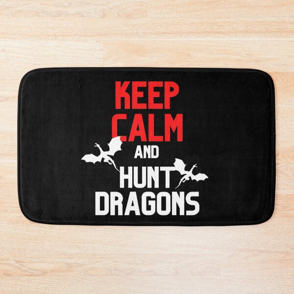 Item preview, Keep Calm and Hunt Dragons Cool Silhouette Design designed and sold by CreativNode.