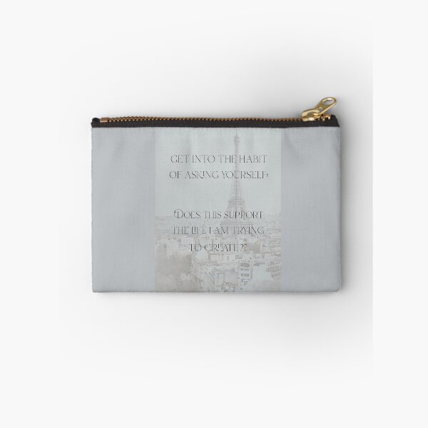 Item preview, Get into the Habit of Asking Yourself: Does this Support the Life I am Trying to Create? Inspirational Quote Paris Print designed and sold by apopofbeauty.