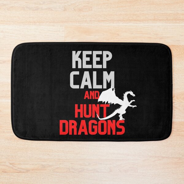 Item preview, Keep Calm and Hunt Dragons Silhouette Design designed and sold by CreativNode.