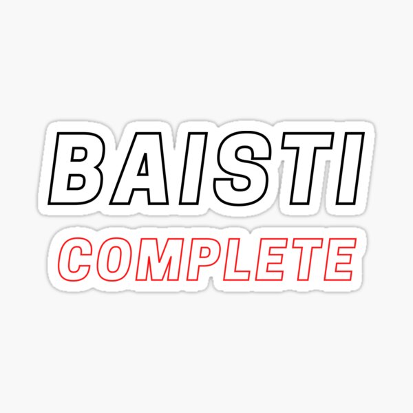 baisti complete Sticker